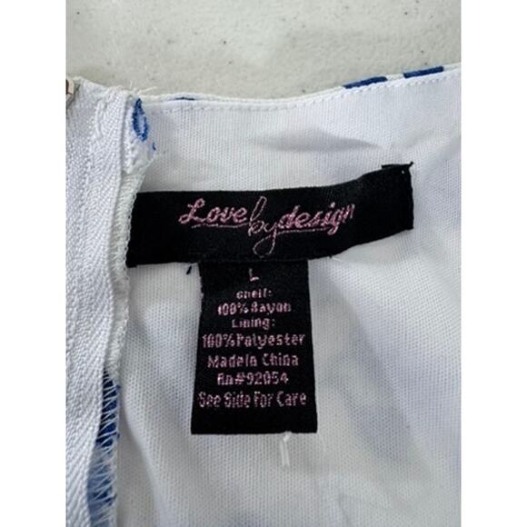 NWT!!"Love By Design"ONLY TOP,Puff Sleeve,Cottage,Floral,Puff Sleeves,Blue Roses - Picture 6 of 8